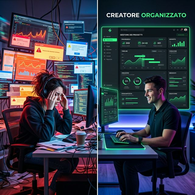 Prima e dopo contenuti AI