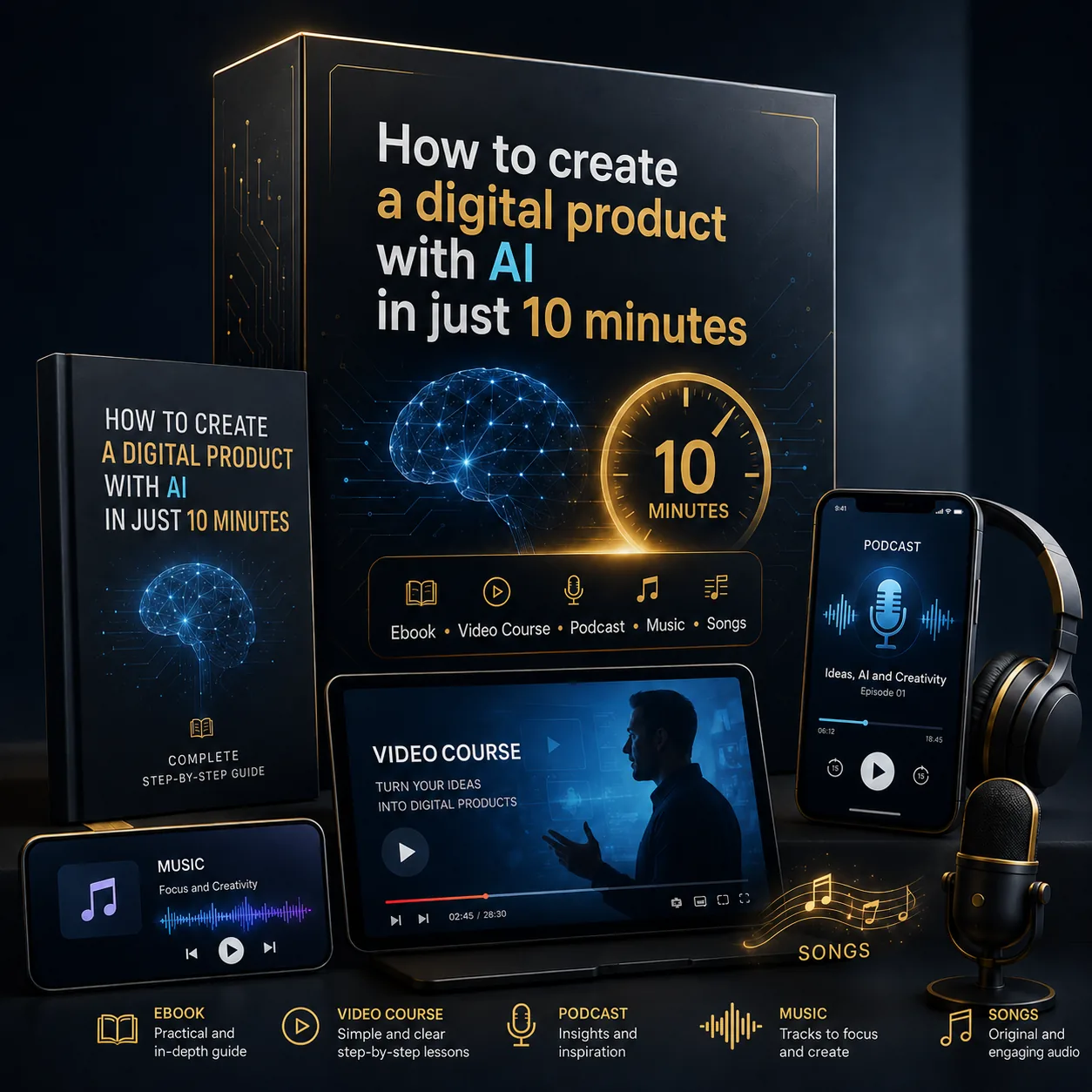 Create endless digital products with AI